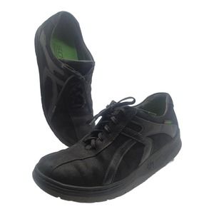 Mephisto Sano Womens Rolling Shoes 8.5 Black Leather Lace Up $299
